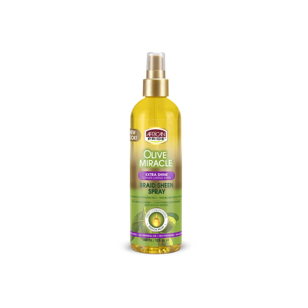 African Pride Braid Sheen Spray Extra Shine 355 ml