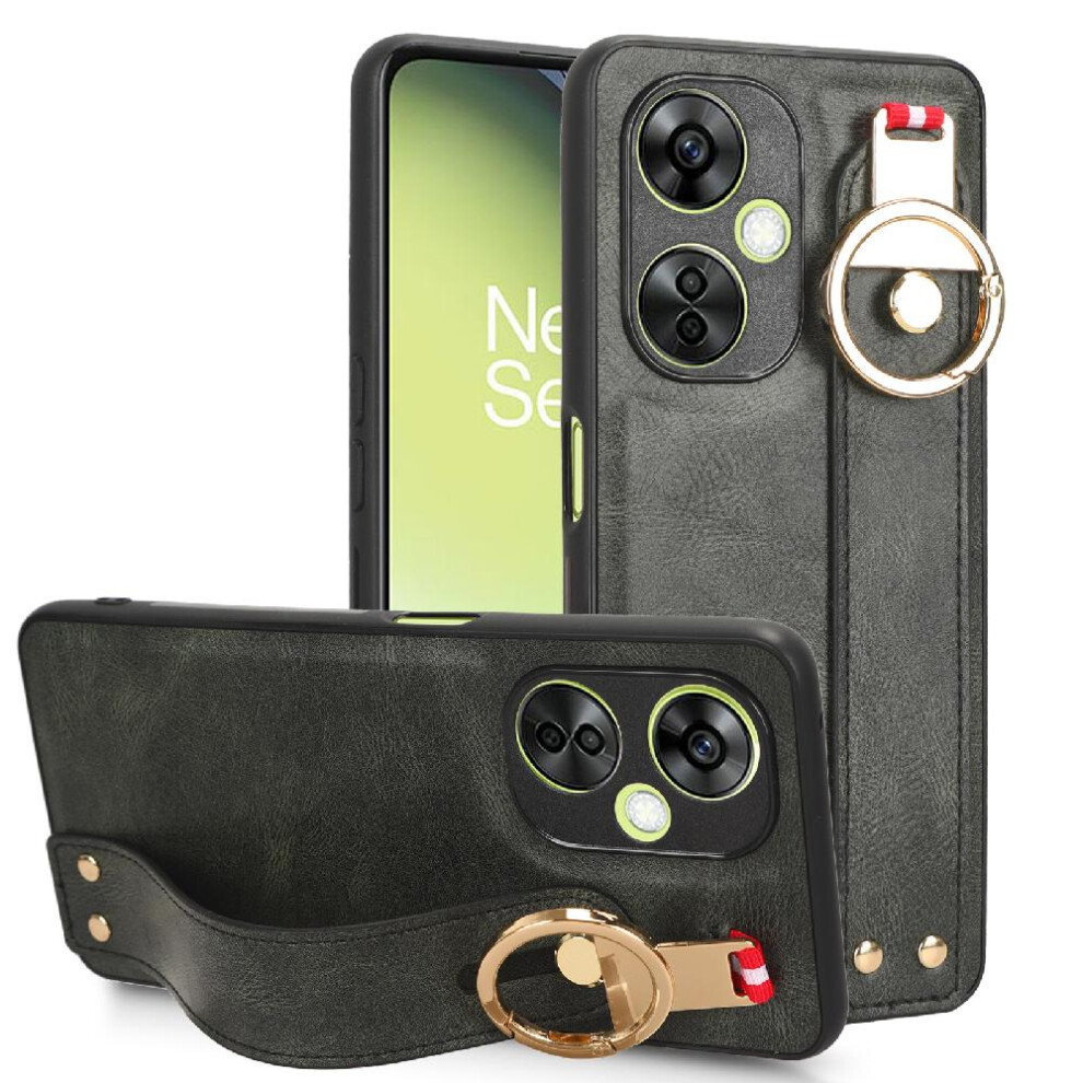 (Green) Case For Oneplus Nord N30 Convenience Wrist Strap Premium Pu Leather Compatibility Green 764762646271