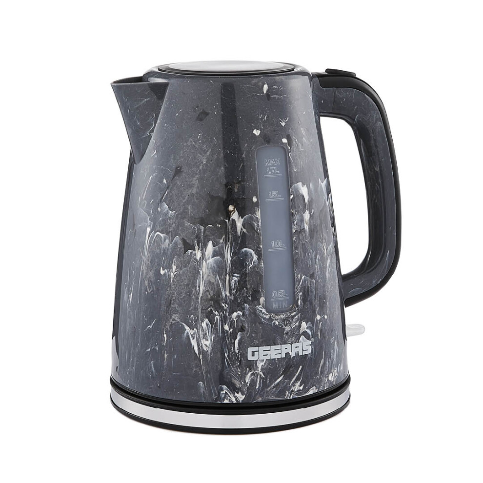 (Black) Geepas 2200W Cordless Electric Kettle Boil Water