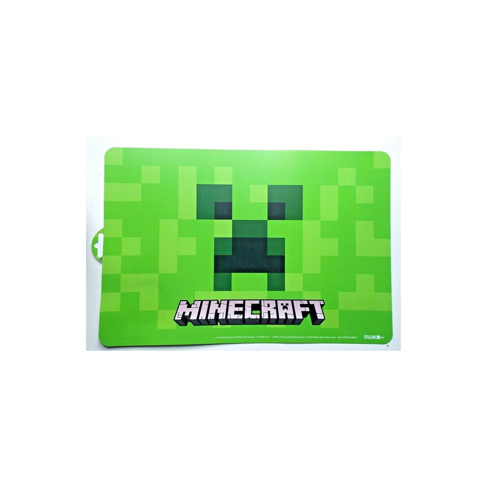 Minecraft Green Placemat 43 X 28 Cm Kids Tablemat