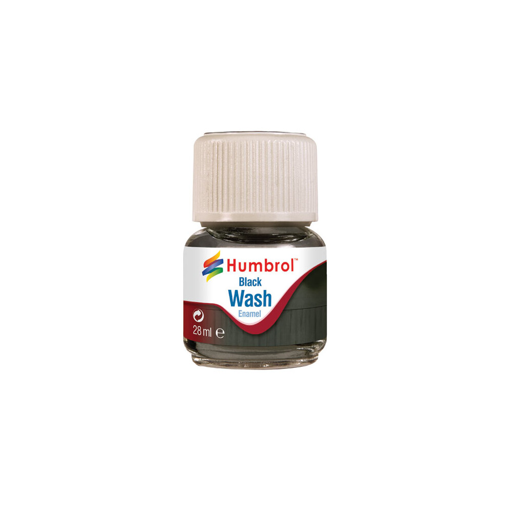 HUMBROL AV0201 Enamel Wash Black 28ml