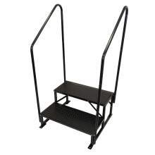 Portable Staging Stairs Portacabin Steps 2 Step (Non Slip Bolt Down)