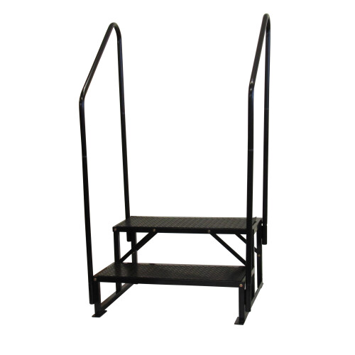 Portable Staging Stairs Portacabin Steps 2 Step (Non Slip Bolt Down) 2