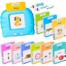 Talking Flash Cards Early Educational Toys 3 4 5 6 Year Old Boys Girls Learning Reading Machine 224/510 Words Montessori Interactive Gift Kids