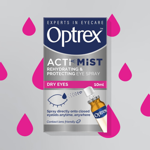 Optrex Optrex ActiMist Double Action Spray Dry Irritated Eyes 10ml 1