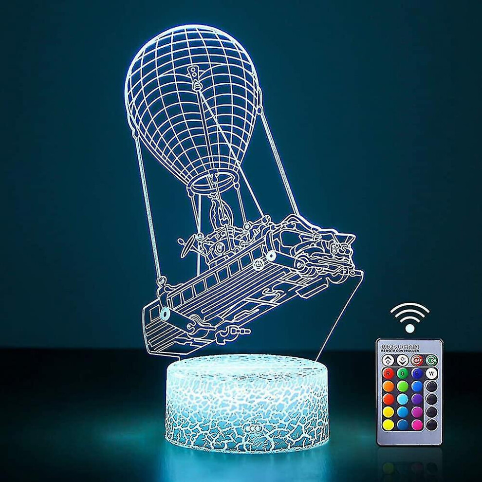 3d Battle Bus Light Remote Control Led Desk Lamp 16 Change Color