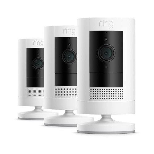 Ring Ring Video Stick Up HD Camera Battery - White (Triple Pack)