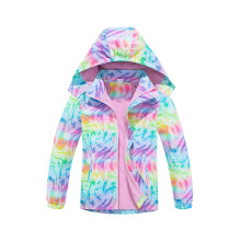(Pink, 5-6Years) Girls Waterproof Hooded Coat Fleece Lined Jackets