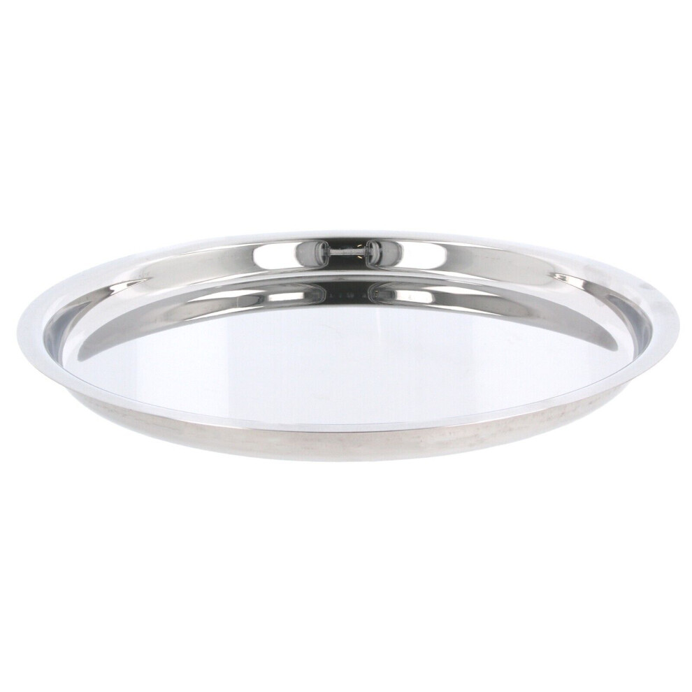 (No.15 - Diameter: 35cm) Stainless Steel Thali Plate Indian Dinner Platter Serving Dish Tray Kumcha Round-image-OPC-PDRW2VC-NEW