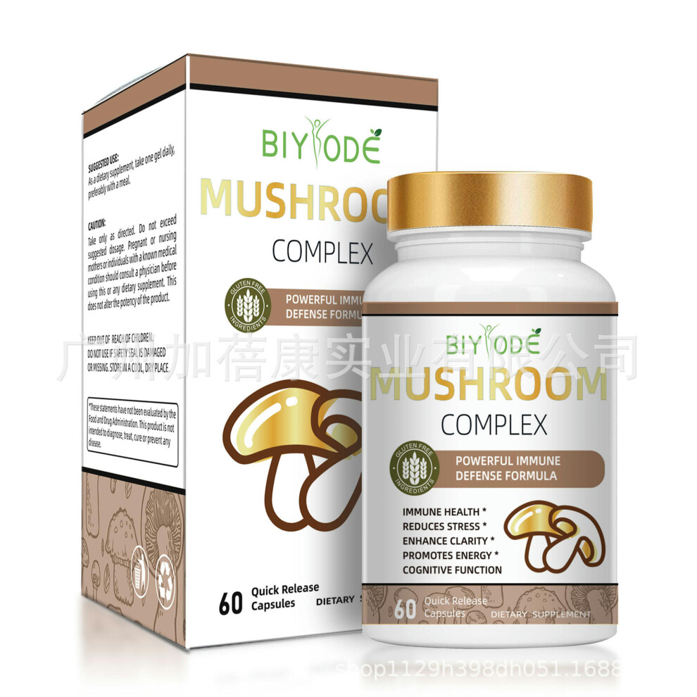 Factory Cross -Border Mushroom Capsule Mushroom Capsule Brain Supplement To Focus On Intelligence