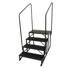 Portable Staging Stairs Portacabin Steps 4 Step (Non Slip Bolt Down)