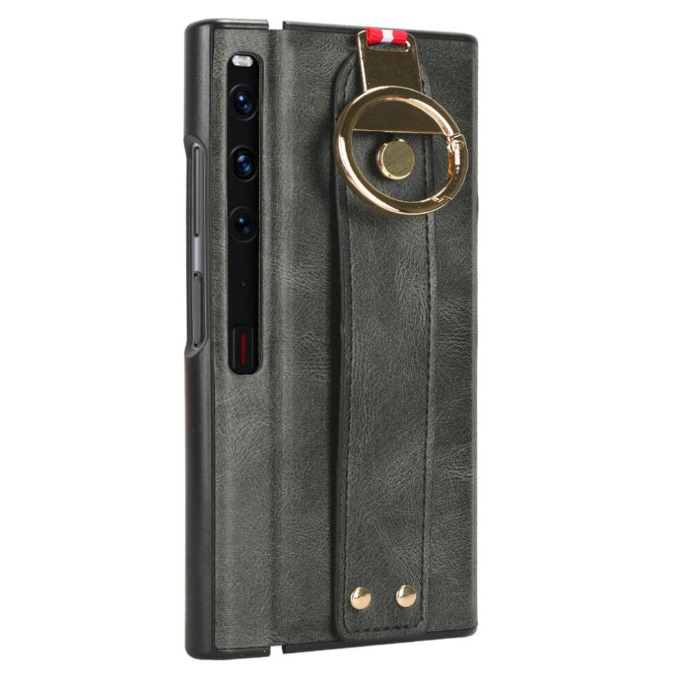 (Green) Case For Huawei Mate X2s Wrist Strap Convenience Premium Pu Leather Compatibility Green 764762650872
