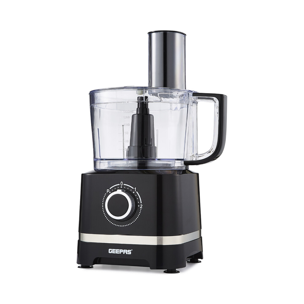 Geepas 800W 10 In 1 Food Processor Blender Grinder Chopper Slicer Multifunctional Electric Chopper Shredder Grater Slicer & Dough Attachments