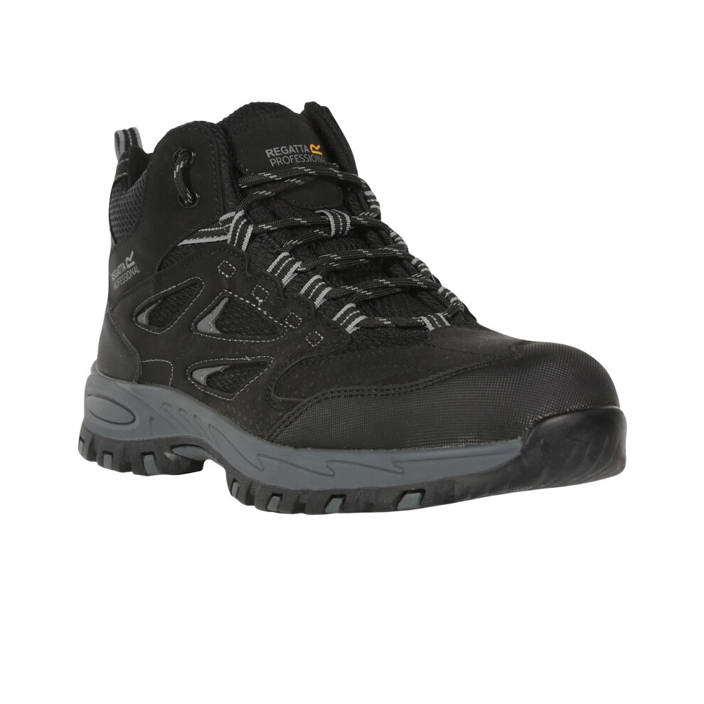 (12 UK, Black/Granite) Regatta Mens Mudstone Safety Boots