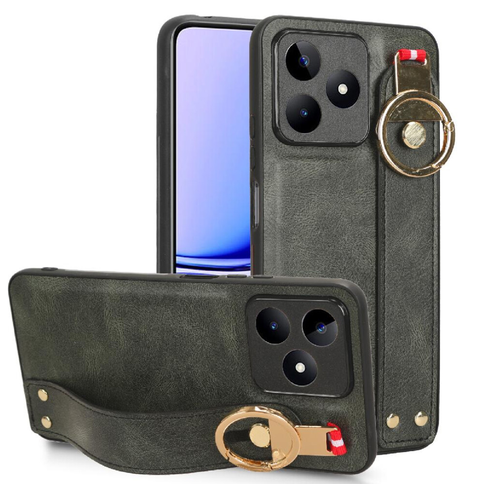 (Green) Case For Realme Narzo N53 4G Premium Pu Leather Convenience Wrist Strap Compatibility Green 764762652777