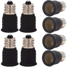 Set Of 8 E12 To E14 Adapters For Incandescent Bulbs E12 To E14