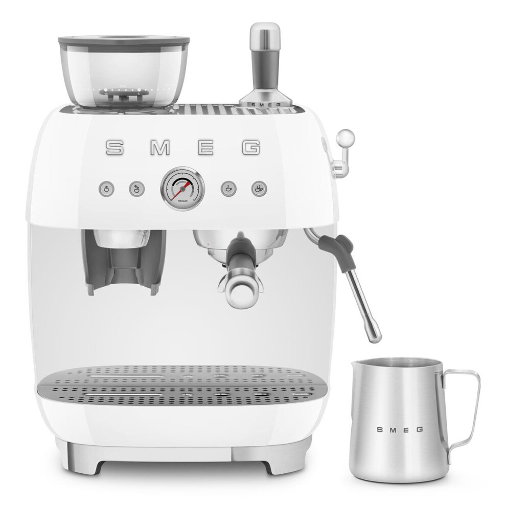 Smeg Unisex White Espresso Coffee Machine - Image 5