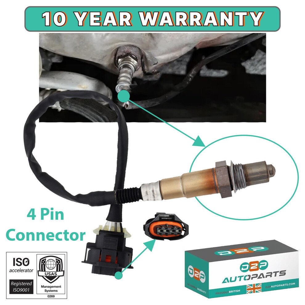D2p White/Black/Grey Lambda Oxygen Sensor For For Vauxhall Astra G H Combo Corsa C D 1.0 1.2 1.4 1.6