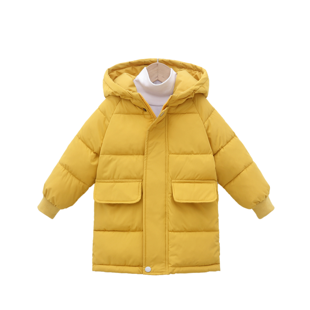 (Yellow, 4-5Years) Kids Boys Girls Jackets Hooded Coats Outwear NEW