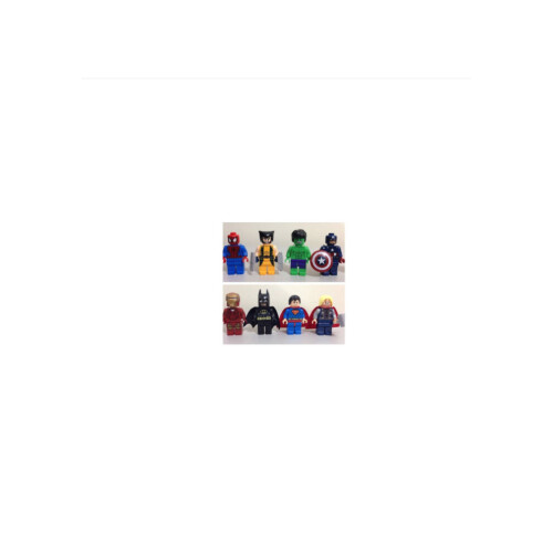 New 8Pcs Marvel Avengers Super Hero Comic Mini Figures Dc Minifigure Gift Fits 1