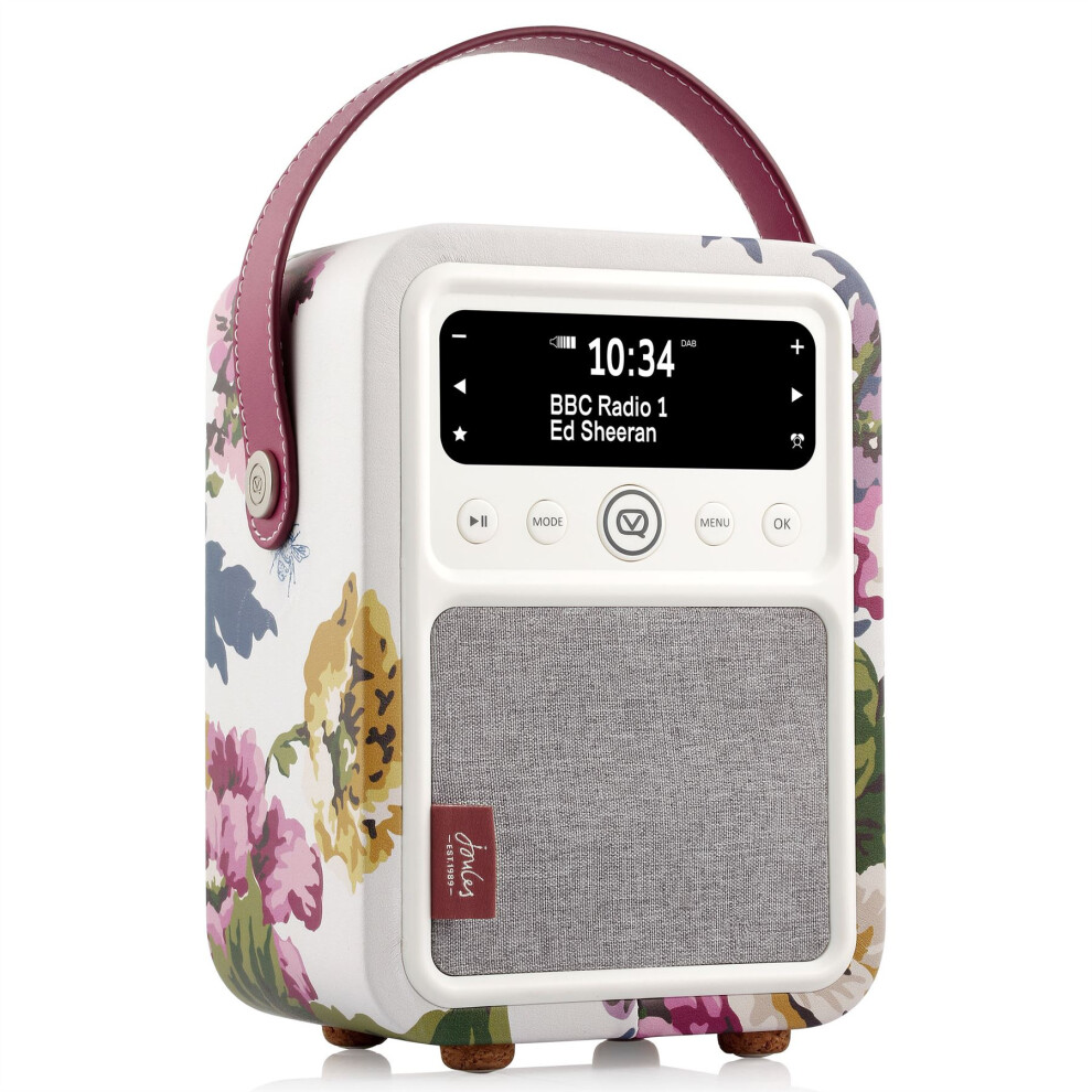 VQ Monty – Joules Cambridge Floral Cream – DAB/DAB+ Digital Radio & Bluetooth Speaker