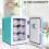 Koolatron 4L Mini Fridge Portable Mini Fridge For Bedrooms Aqua 3