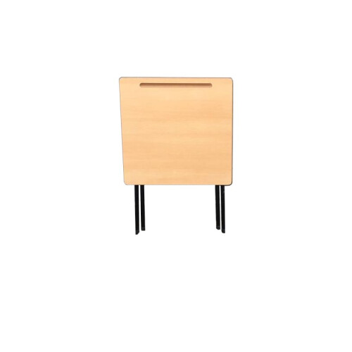 Folding Exam Table Desk Foldable - 18mm MDF Top, 25mm Black Steel Frame - Multi-Functional Classroom/Study Table 2