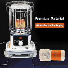 Kerosene Stove Wick 18x9.5 cm - Cotton Yarn Replacement Wick for Indoor/Outdoor Heaters, Oil Lamps, Lanterns (Smokeless, Safe)