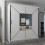 MN Furniture (White, Width 150cm) Modern Mirror Sliding Wardrobe with LED Light 2