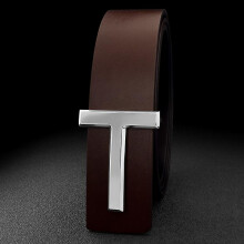 (Coffee silver buckle, 120cm) High Quality T Letter Designer Belt Denim Formal Leather Black Belt Men Fashion Luxury Designer Leather Belt