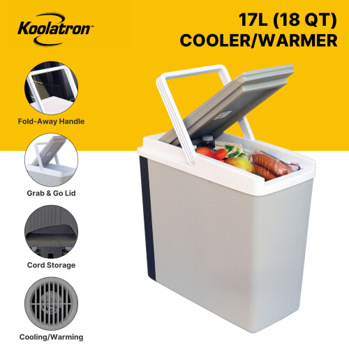 Koolatron Koolatron Electric Cool Box 17L Cooler Box 23 Can Portable 12v 1