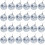 Silver Disco Ball Hanging Mirror Ornaments 24 Pack 1