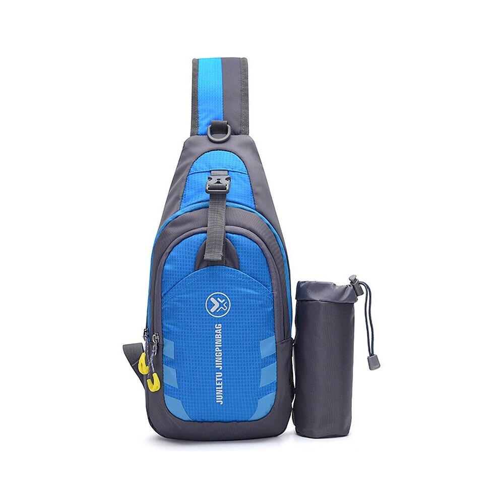 (Blue) Men Women Sling Backpack Chest Crossbody Bag