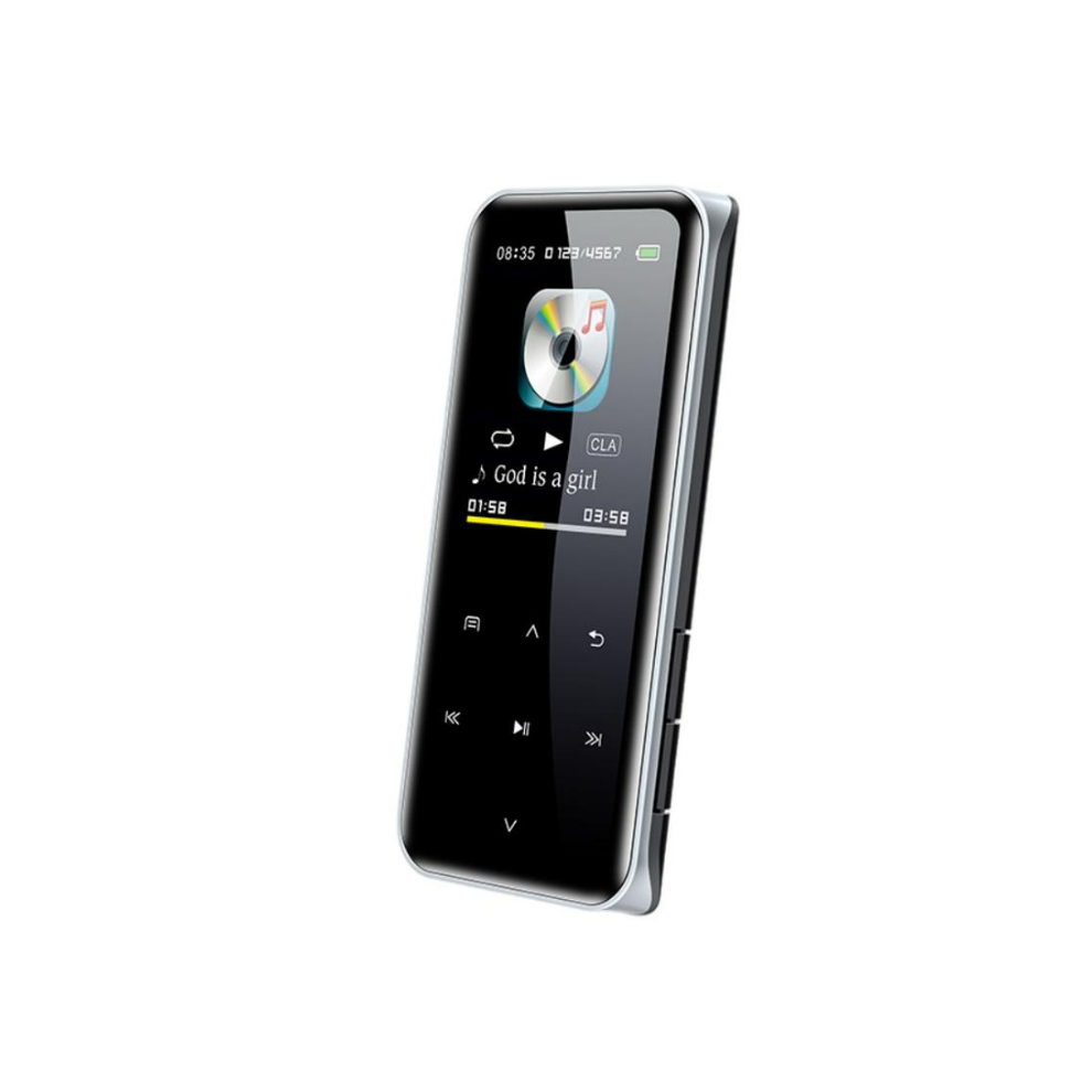 Chronus Pluggable Card Mp3 Player Hifi Lossless Sound Music Player High Definition Noise Reduction Bluetooth Mp3 Audio Player(Black) Black 6976918340757