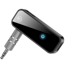 Chronus Bluetooth 5.0 Adapter 2-in-1 Wireless Transmitter & Receiver, 3.5mm Aux Dongle for TV, PC, Projector, Headphones, Car-Black
