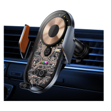 Wireless Car Charger 15W Fast Charging Auto-Clamping Car Phone Holder Wireless Charger Smart Car Wireless Charger Phone Holder(Black)