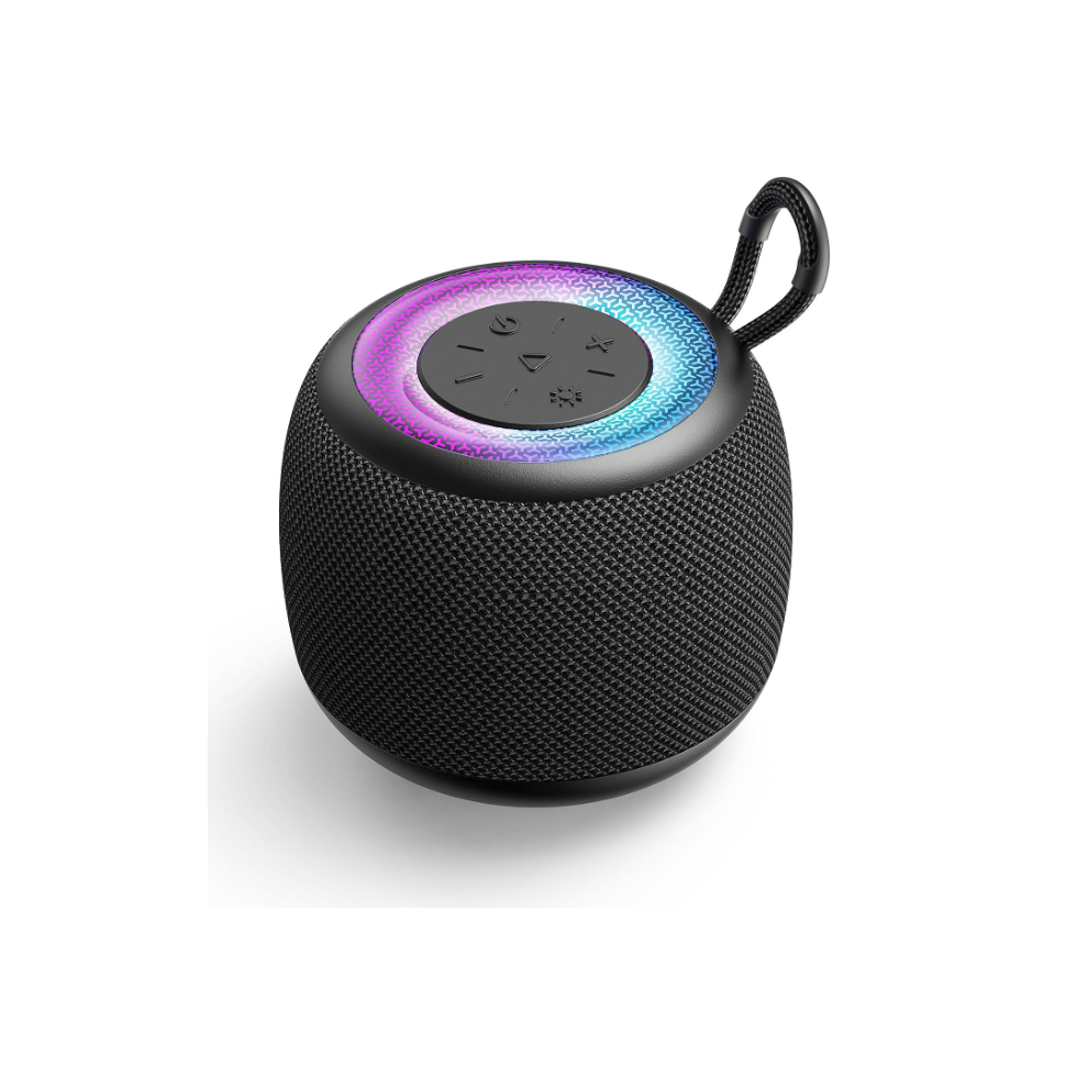Chronus Portable Bluetooth Speaker With Bluetooth 5.3, Rgb Lights, Stereo Sound & Bass, Compact Size, Ipx5 Waterproof, Lightweight Travel 6976918344014