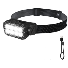 Headlamp Rechargeable,1000 Lumens 8 LED Bright Head Lamp with Motion Sensor,USB C 5 Modes IPX4 Waterproof Head Light(Black)