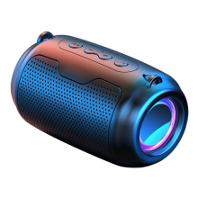 Chronus Portable Wireless Bluetooth Speaker, Super-Compact Design, Metal Craft, Mini Speaker with Lanyard, IPX7 Waterproof for Shower, Travel(Black)