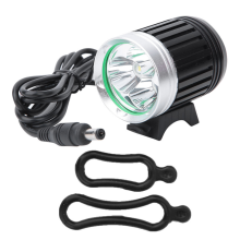 Hard Light LED 3600LM Rechargeable Bicycle Bike Front Light Headlamp Plug 100‑240V(Black)