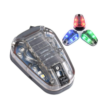 Tactical Helmet Light Signal Light with LED + IR/Strobe Military IFF Helmet Light Flashlight Survival Signal Light for Outdoor Sports(Green)