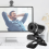 480P USB Computer Camera Drive-Free Webcam Adjustable Angle Accessory Built-In MIC for PC Laptop(Black) 3