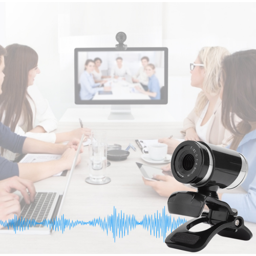 480P USB Computer Camera Drive-Free Webcam Adjustable Angle Accessory Built-In MIC for PC Laptop(Black) 1
