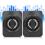 Mini RGB USB Powered Subwoofer Speaker with 3.5mm Cable for PC Laptop Desktop (Black) 2