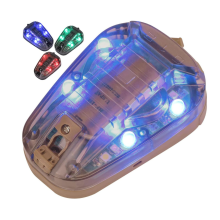 Tactical Helmet Light Survival Signal Light Military Identification Light IR and Visible LED Helmet Strobe Military IFF Helmet Light(Blue)