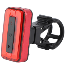 Bike Taillight Waterproof Bicycle Night Riding Cycling Rear Warning Light USB Rechargeable (Black)