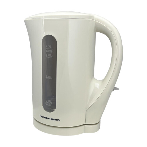 Hamilton Beach Hamilton Beach Essential 1.7L Plastic Kettle Cream 1