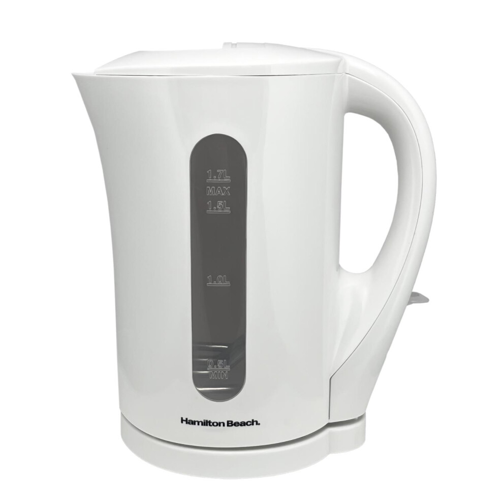 Hamilton Beach White Essential Plastic Kettle 1.7L