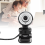 Câmera de computador ajustável 480P com microfone embutido, para curso online, webcam (preta) 5