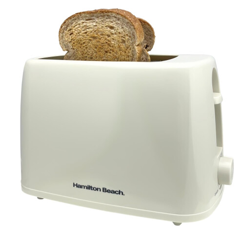 Hamilton Beach Essential 2 Slice Plastic Toaster Cream 1